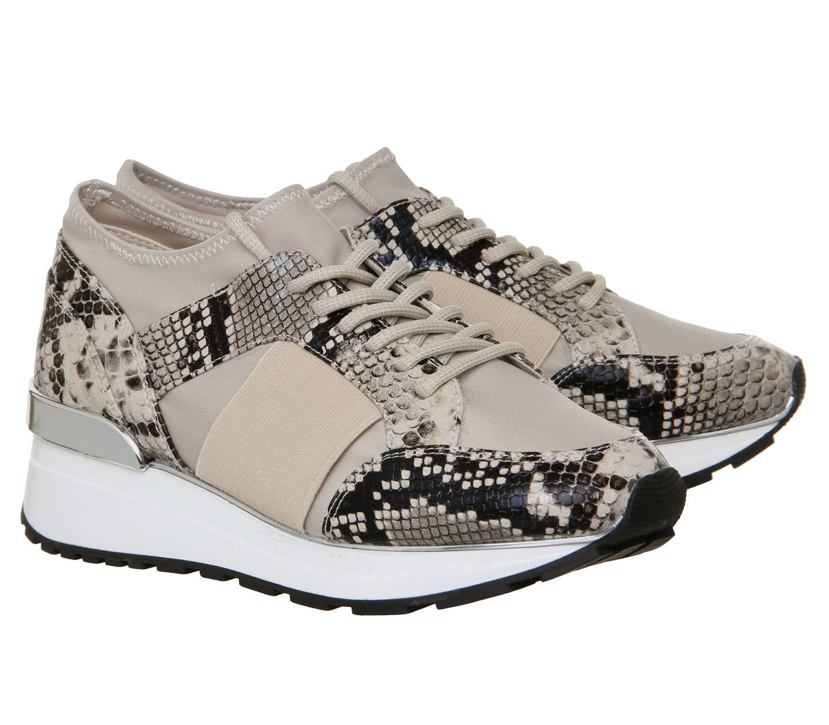 OFFICEFella Glam Lace Up RunnerNude Snake