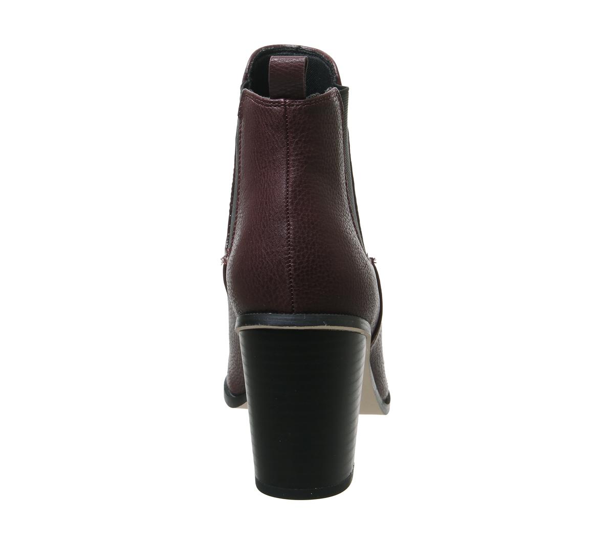 OFFICEAnswer- Block Heel ChelseaBurgundy