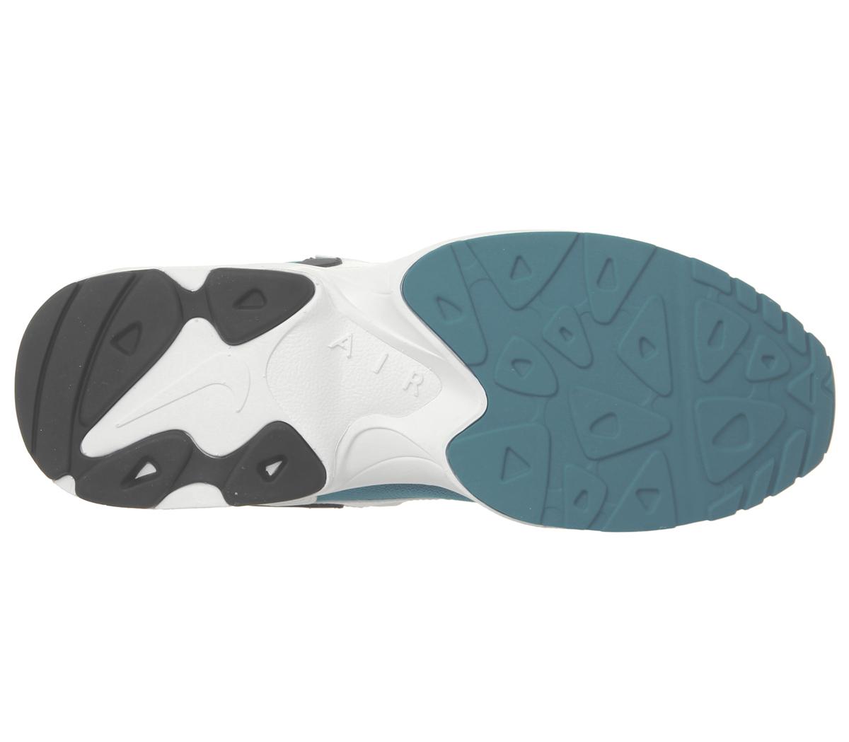 NikeAir Max 2 Light TrainersWhite Black Blue Lagoon Laser Orange Indigo Force