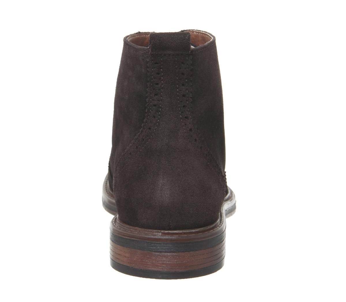 OFFICEInterpreter Brogue BootChocolate Suede
