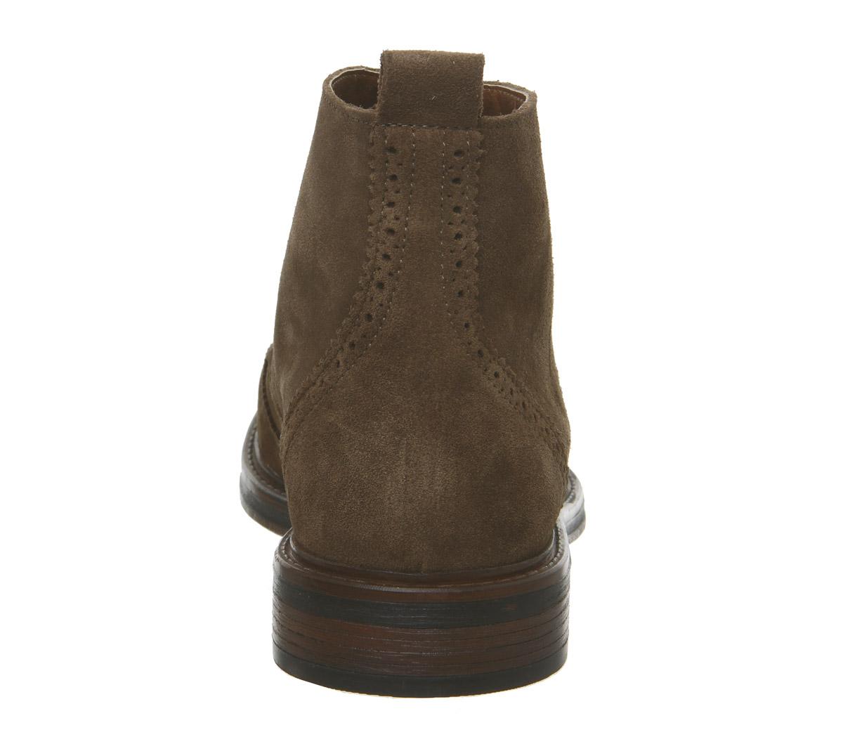 OFFICEInterpreter Brogue BootKhaki Suede