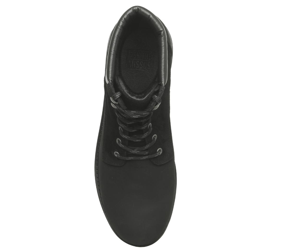 Ask the MissusIon Lace BootBlack Nubuck