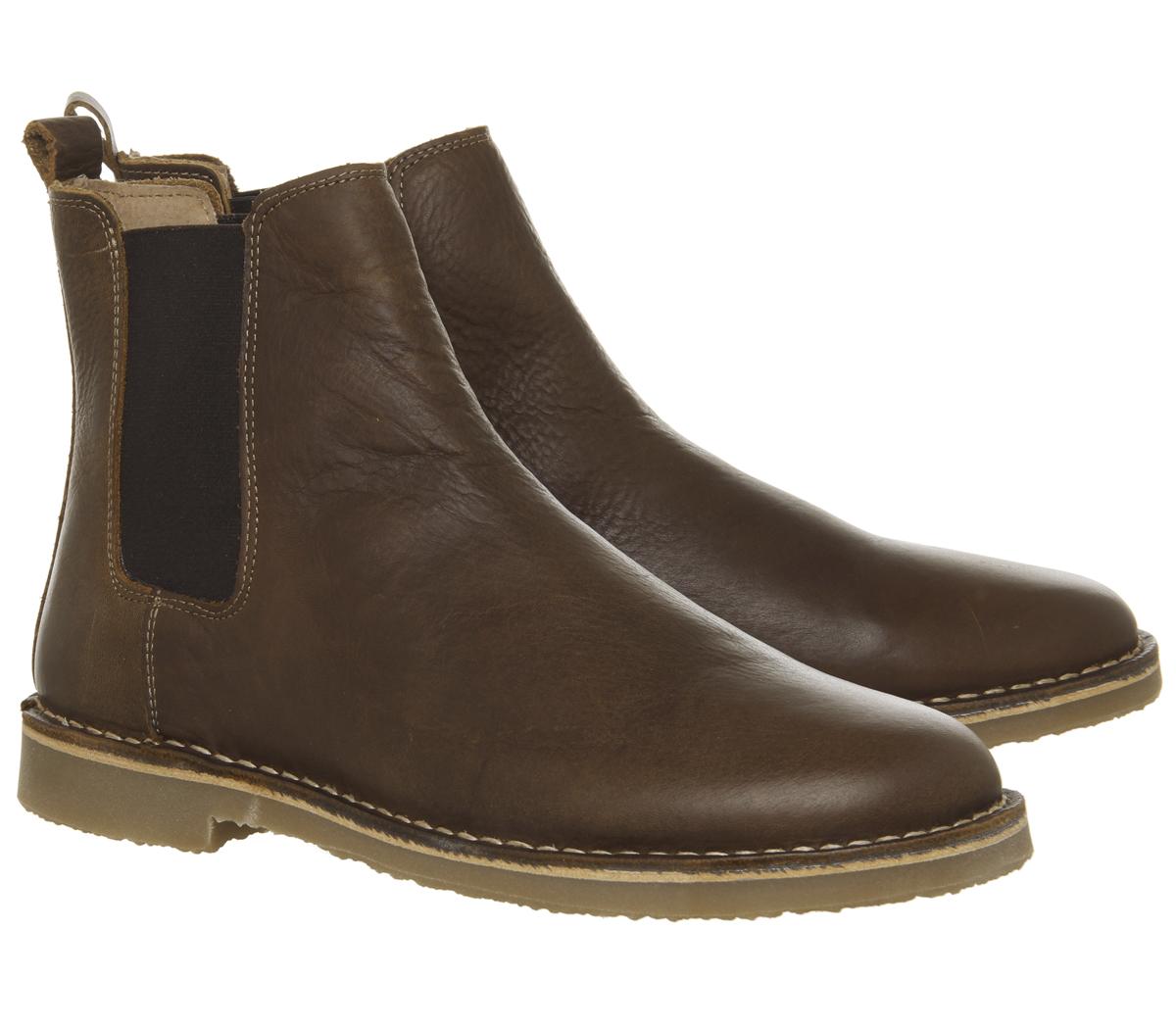 OFFICEInferno Chelsea BootDark Tan Leather