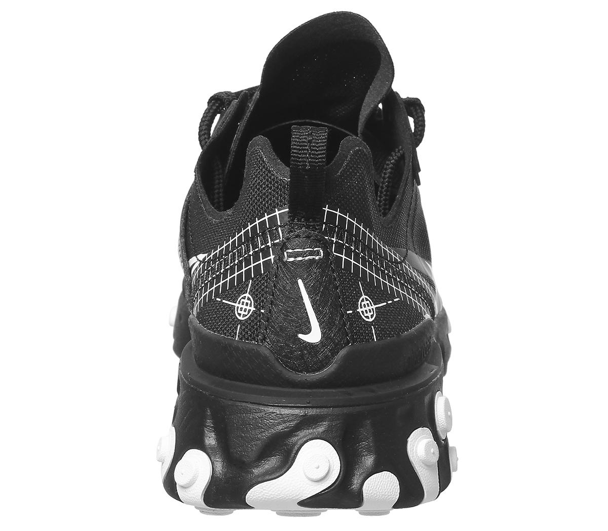 NikeReact Element 55 TrainersBlack White Grey Black
