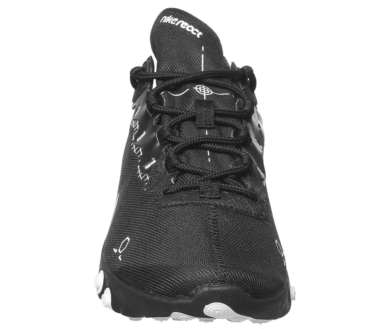 NikeReact Element 55 TrainersBlack White Grey Black