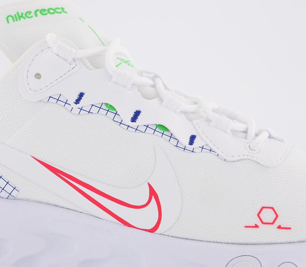 nike react element 55 white junior