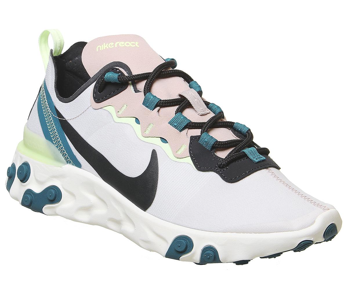 nike react element 55 trainers in grey