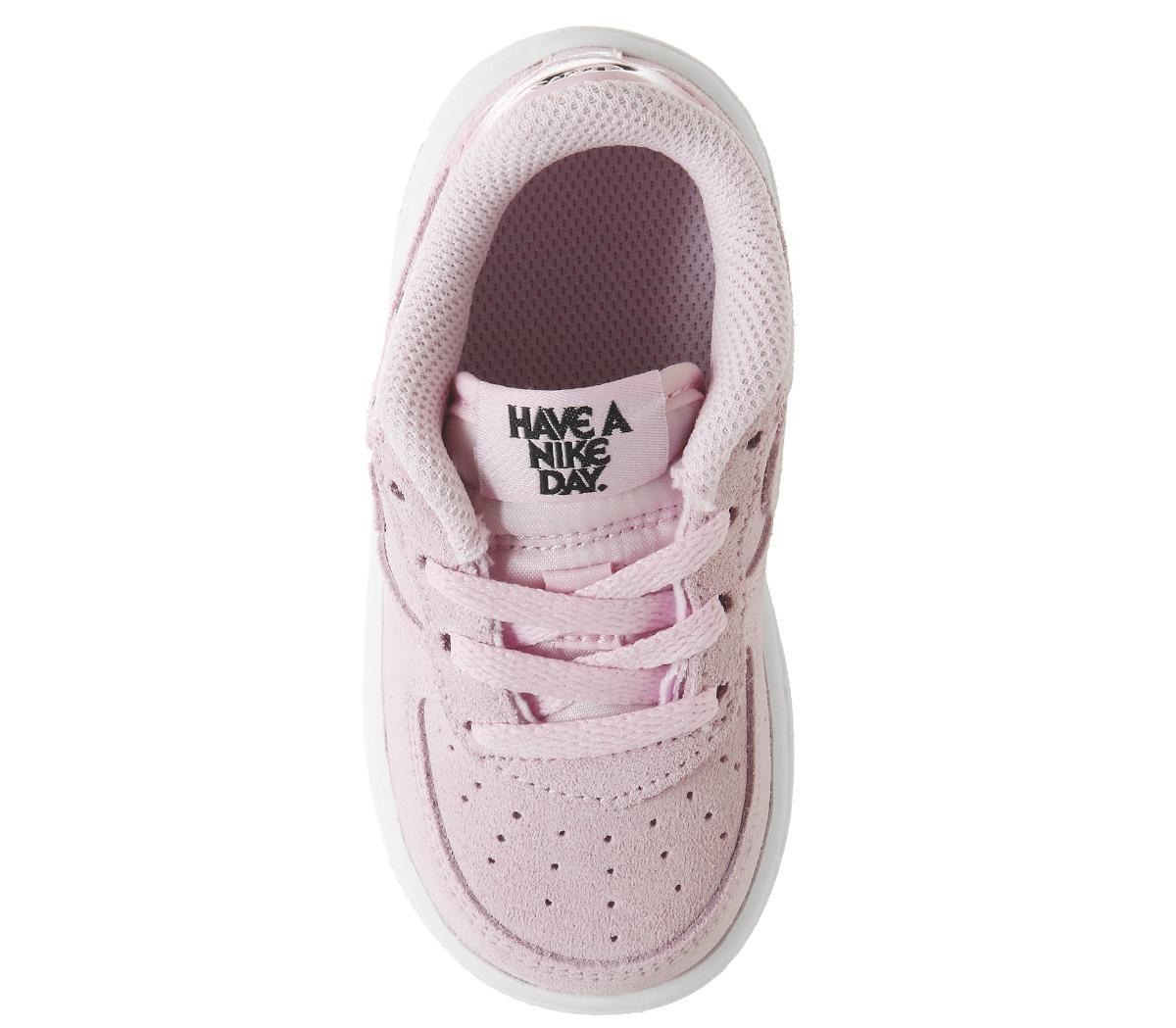 pink air forces with smiley face