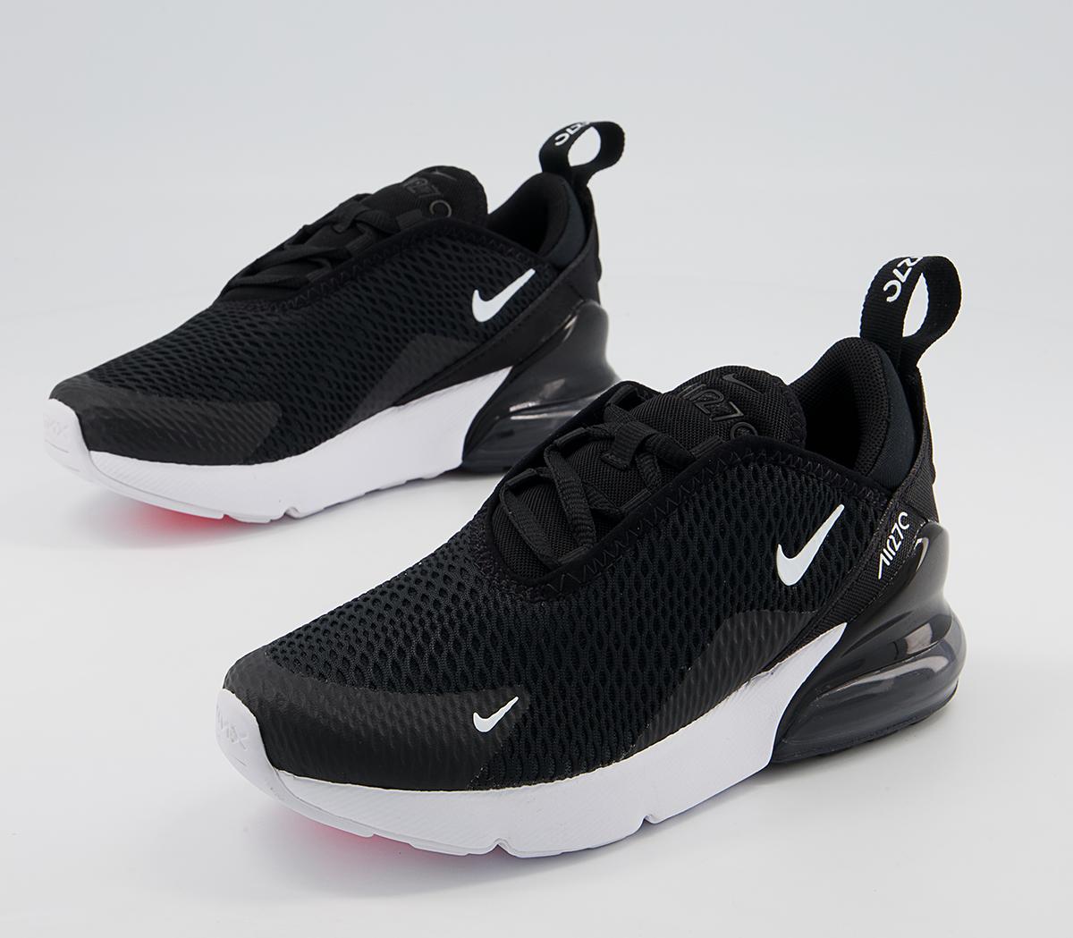 NikeAir Max 270 Kids TrainersBlack White Anthracite