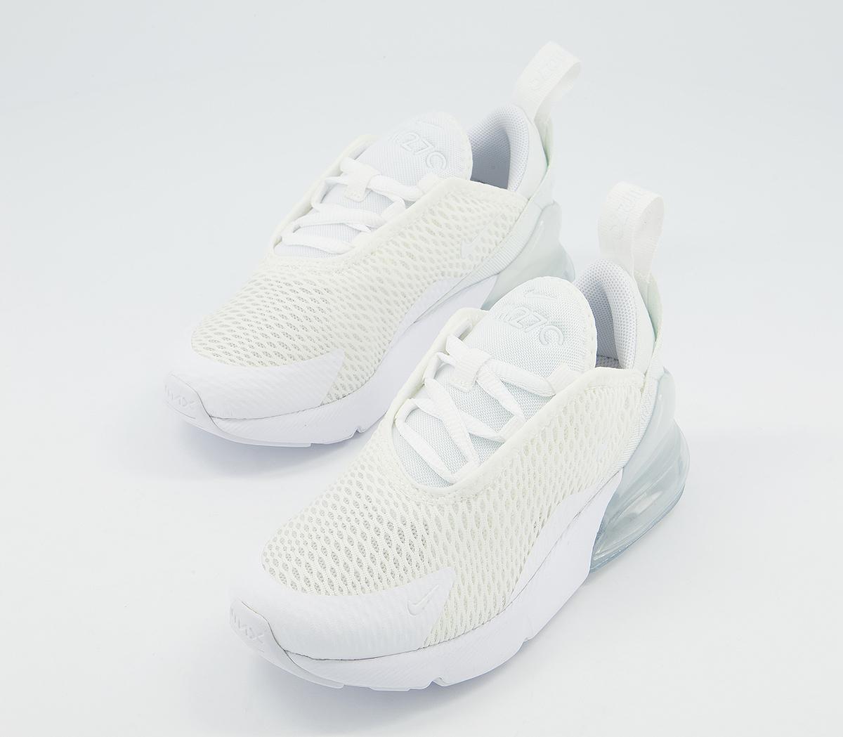 NikeAir Max 270 PsWhite White Metallic Silver