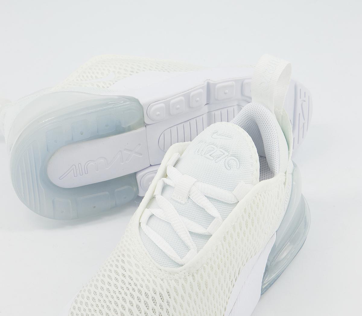 NikeAir Max 270 PsWhite White Metallic Silver