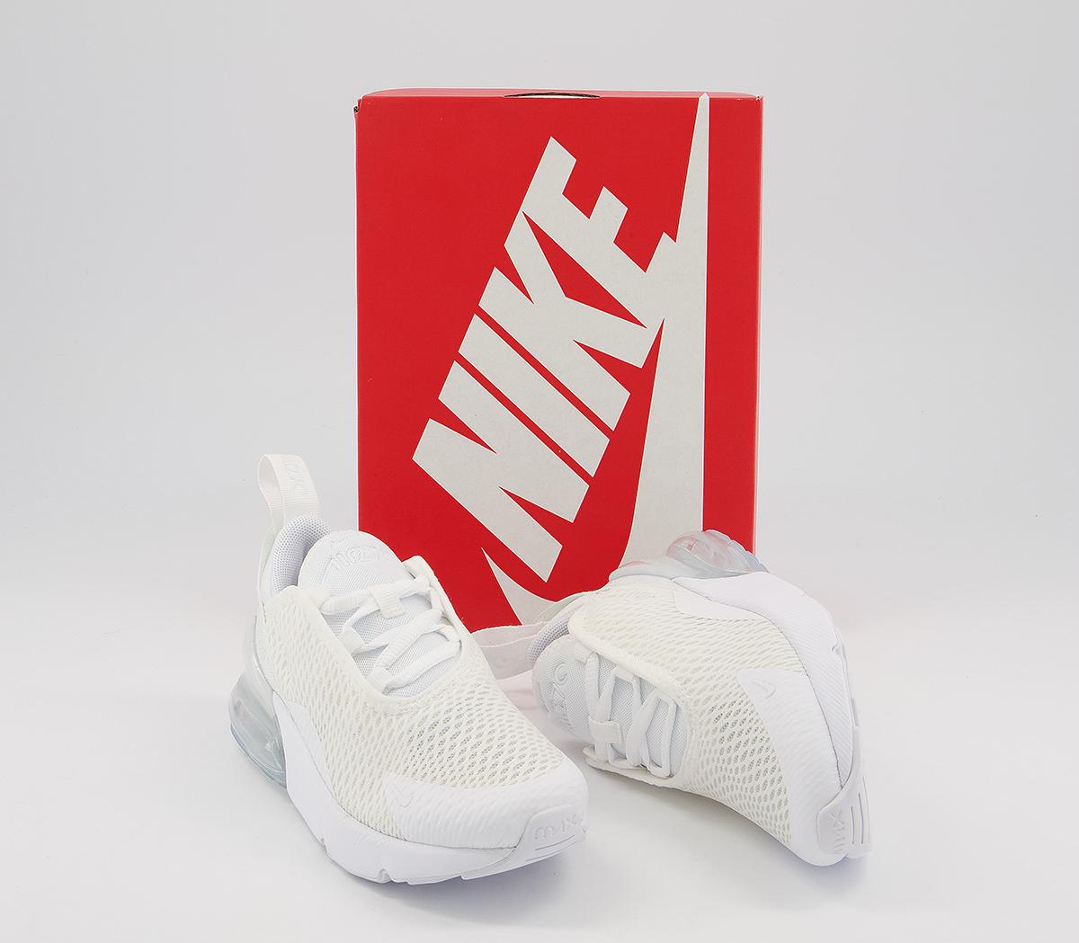 NikeAir Max 270 PsWhite White Metallic Silver