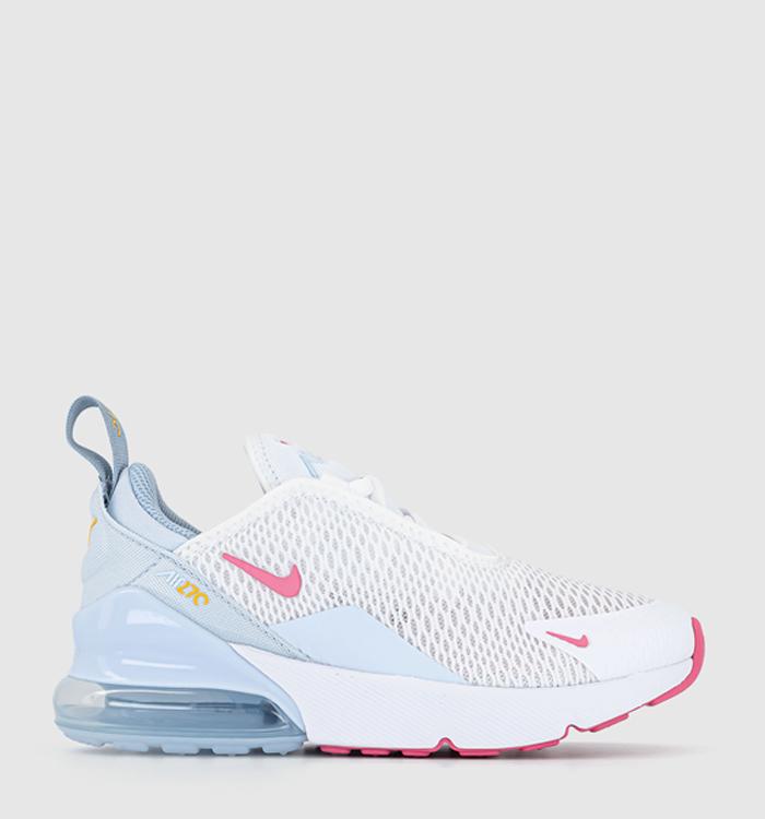 Nike Air Max 270 PS Trainers White Pinksicle Blue Tint Light Armory Blue