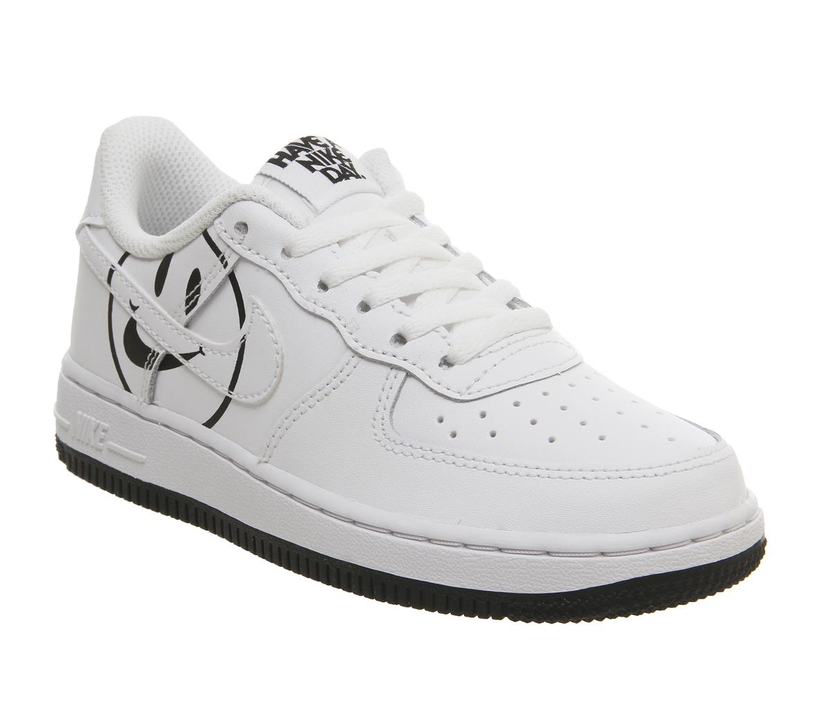 NikeAir Force 1 Lv8 Ps TrainersWhite Black Smile