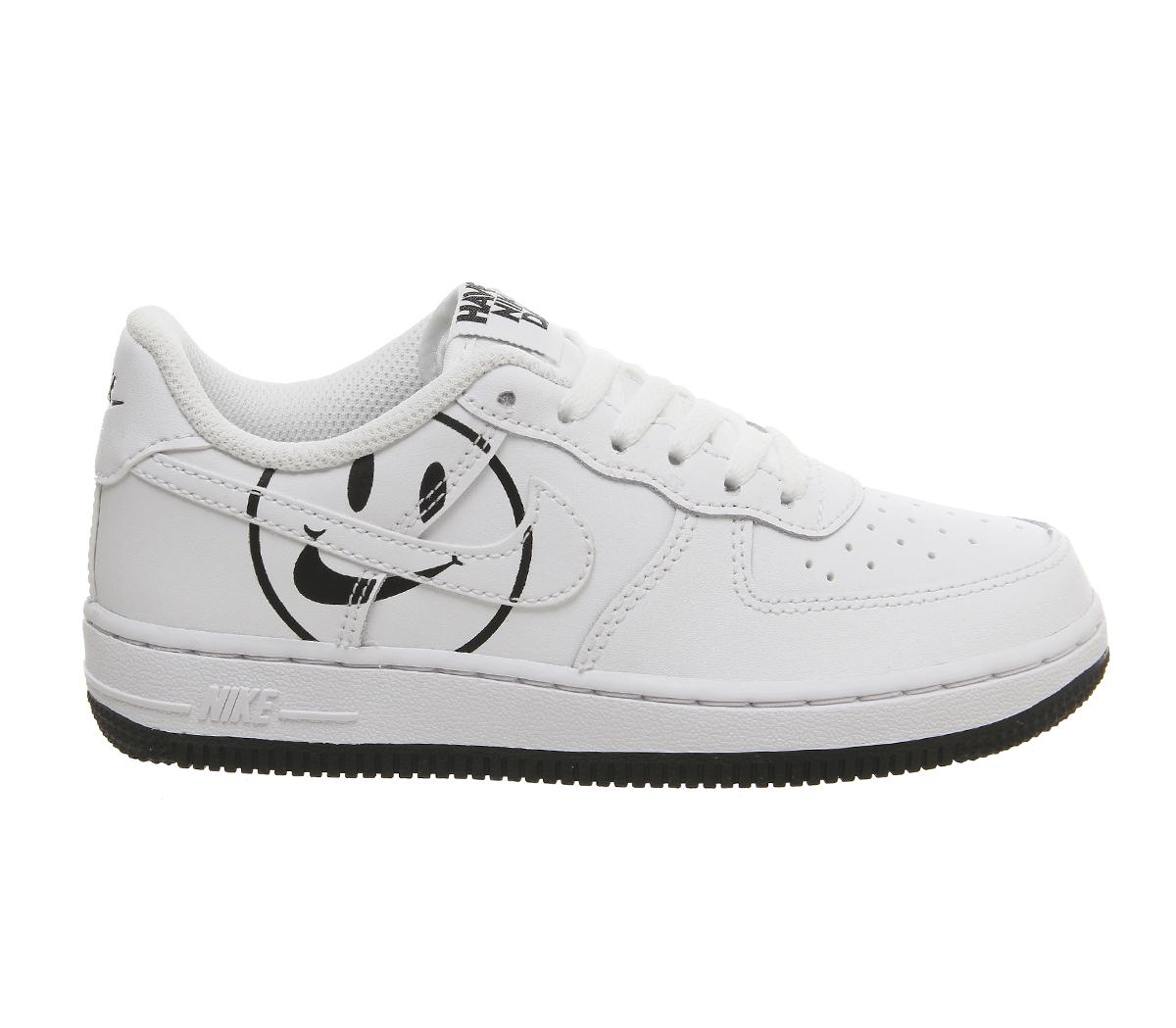 NikeAir Force 1 Lv8 Ps TrainersWhite Black Smile