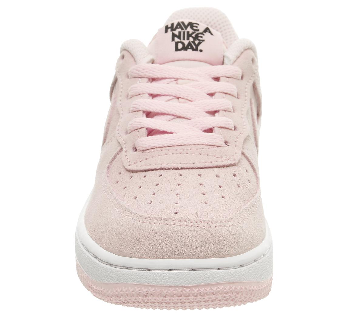 pink air forces with smiley face