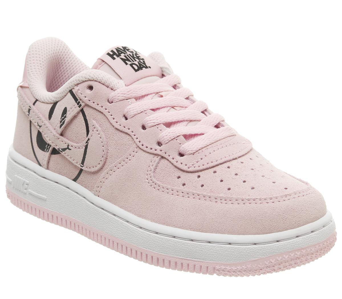 NikeAir Force 1 Lv8 Ps TrainersPink Foam White Smile