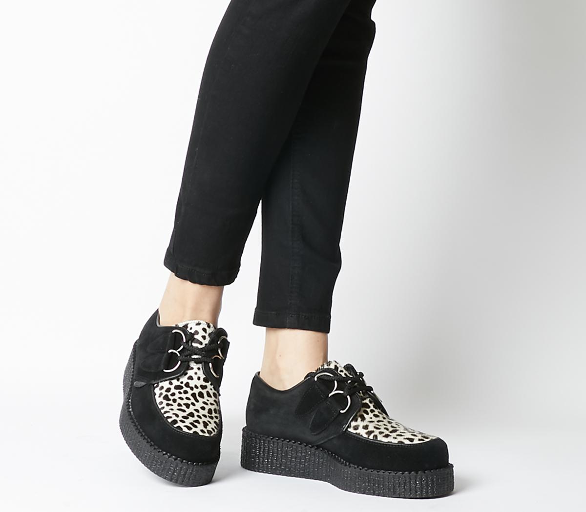 UndergroundWulfrun Single CreeperBlack Suede Leopard Print