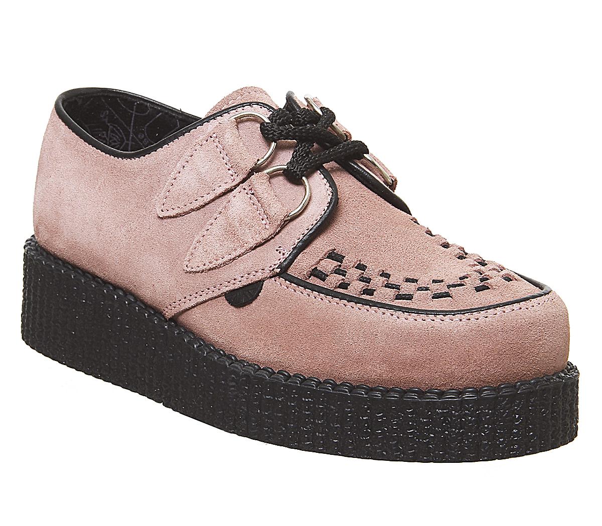Underground Wulfrun Single Creeper Peach Suede - Flat Shoes for Women