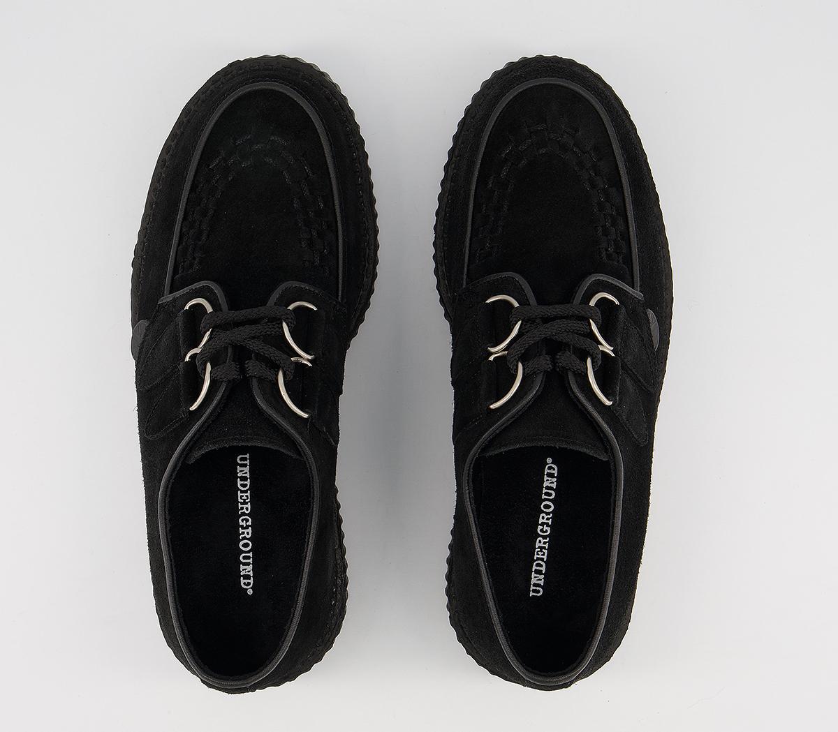 UndergroundWulfrun Double CreepersBlack Suede