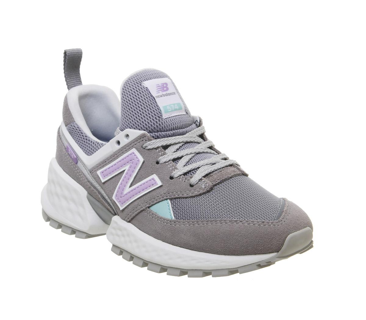 New Balance 574 Sport V2 Gunmetal Dark Violet Glow Unisex Sports