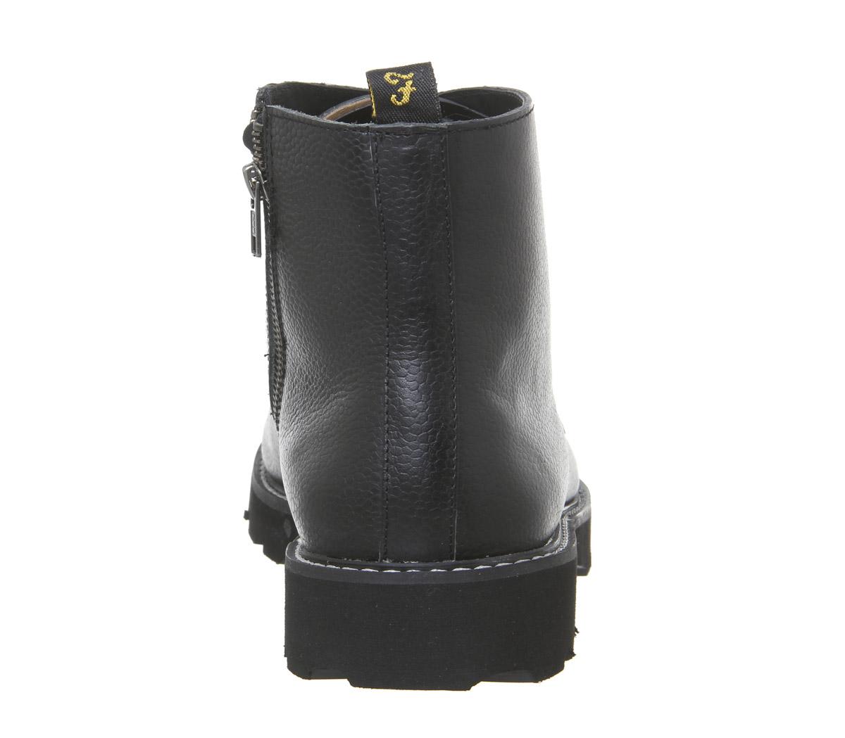FarahFinian Lace BootBlack Pebble Grain