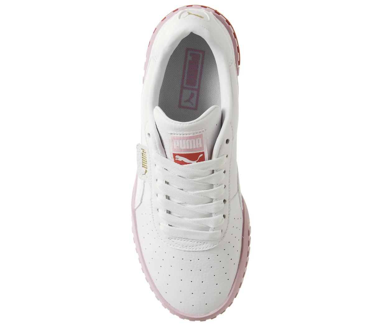puma cali white and pink
