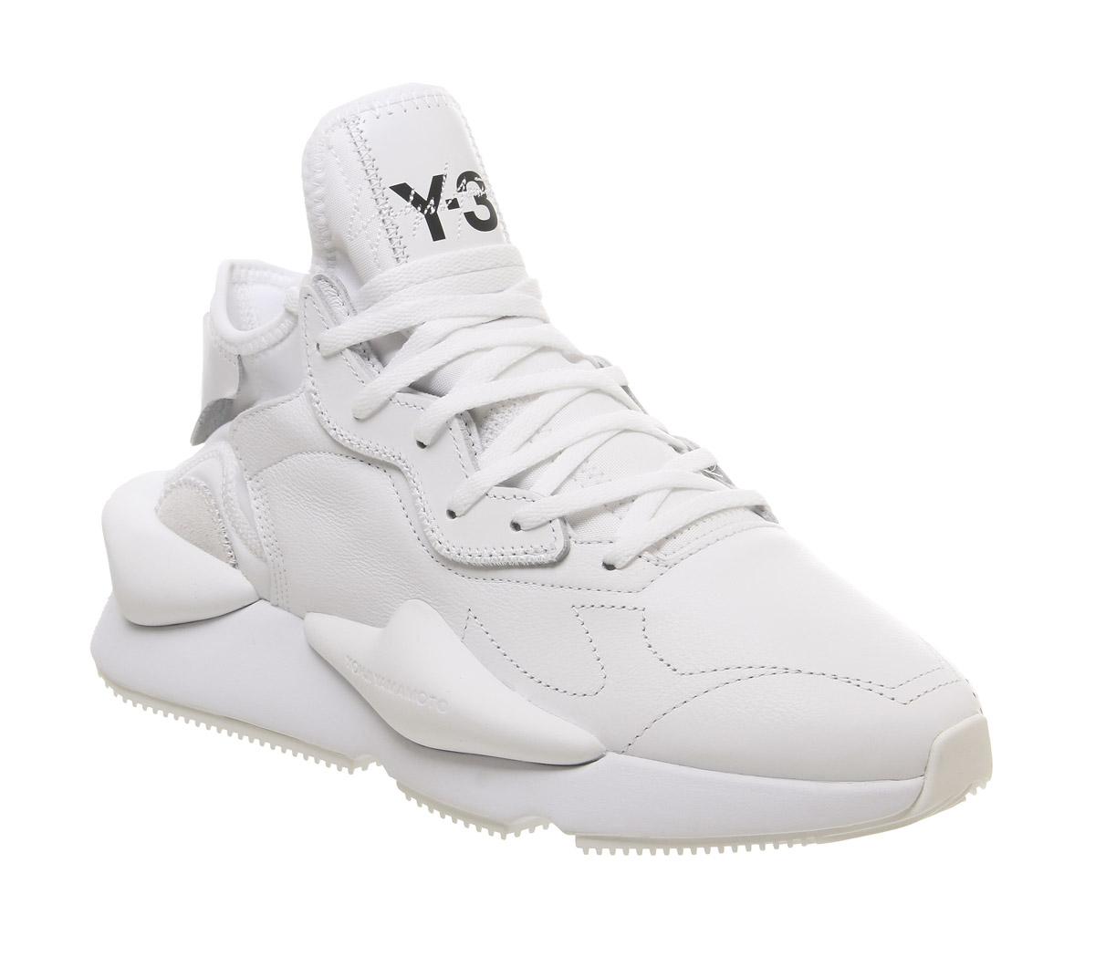 hemisferio Universal Reconocimiento adidas Y-3 Y3 Kaiwa Trainers White Leather - Men's Premium Sneakers