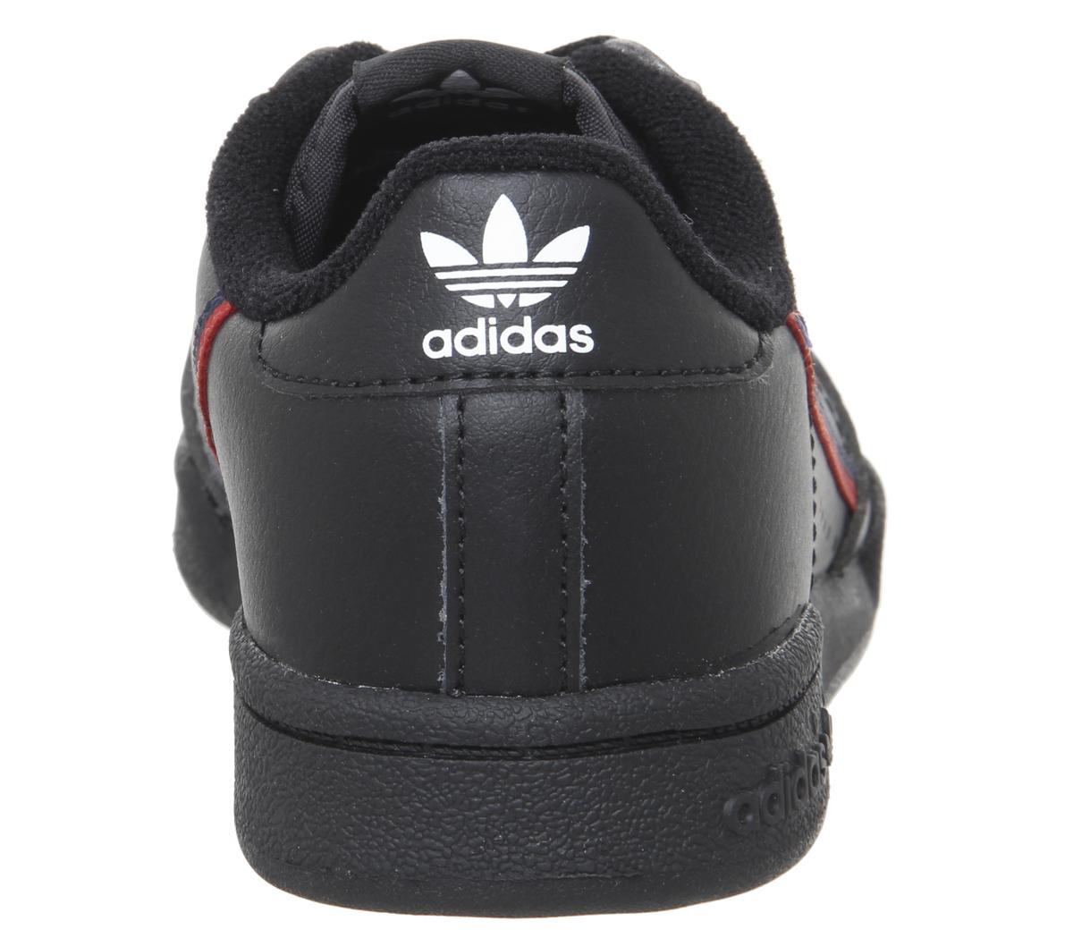 adidas80s Continental YouthCore Black Scarlet Collegiate Navy