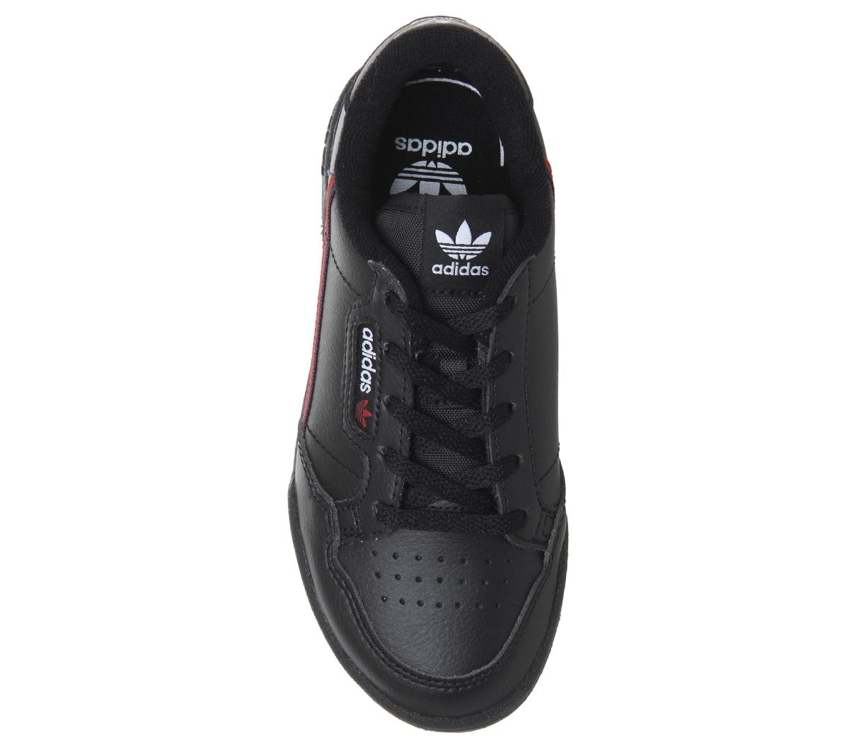 adidas80s Continental YouthCore Black Scarlet Collegiate Navy