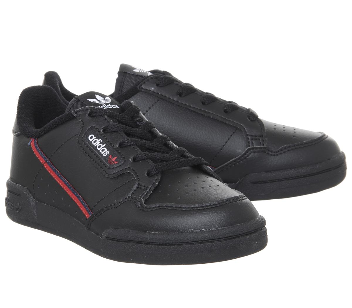 adidas80s Continental YouthCore Black Scarlet Collegiate Navy