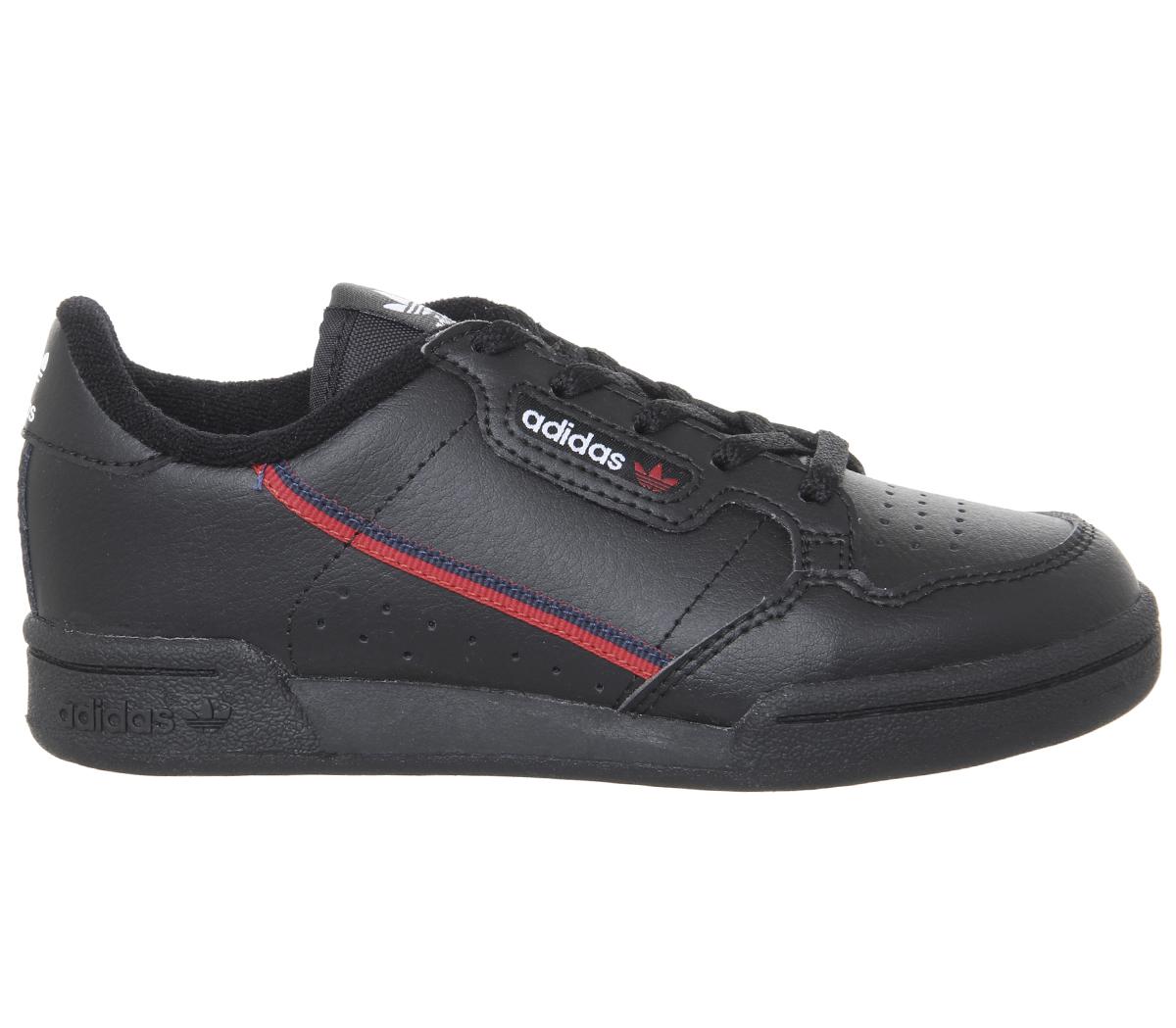 adidas80s Continental YouthCore Black Scarlet Collegiate Navy