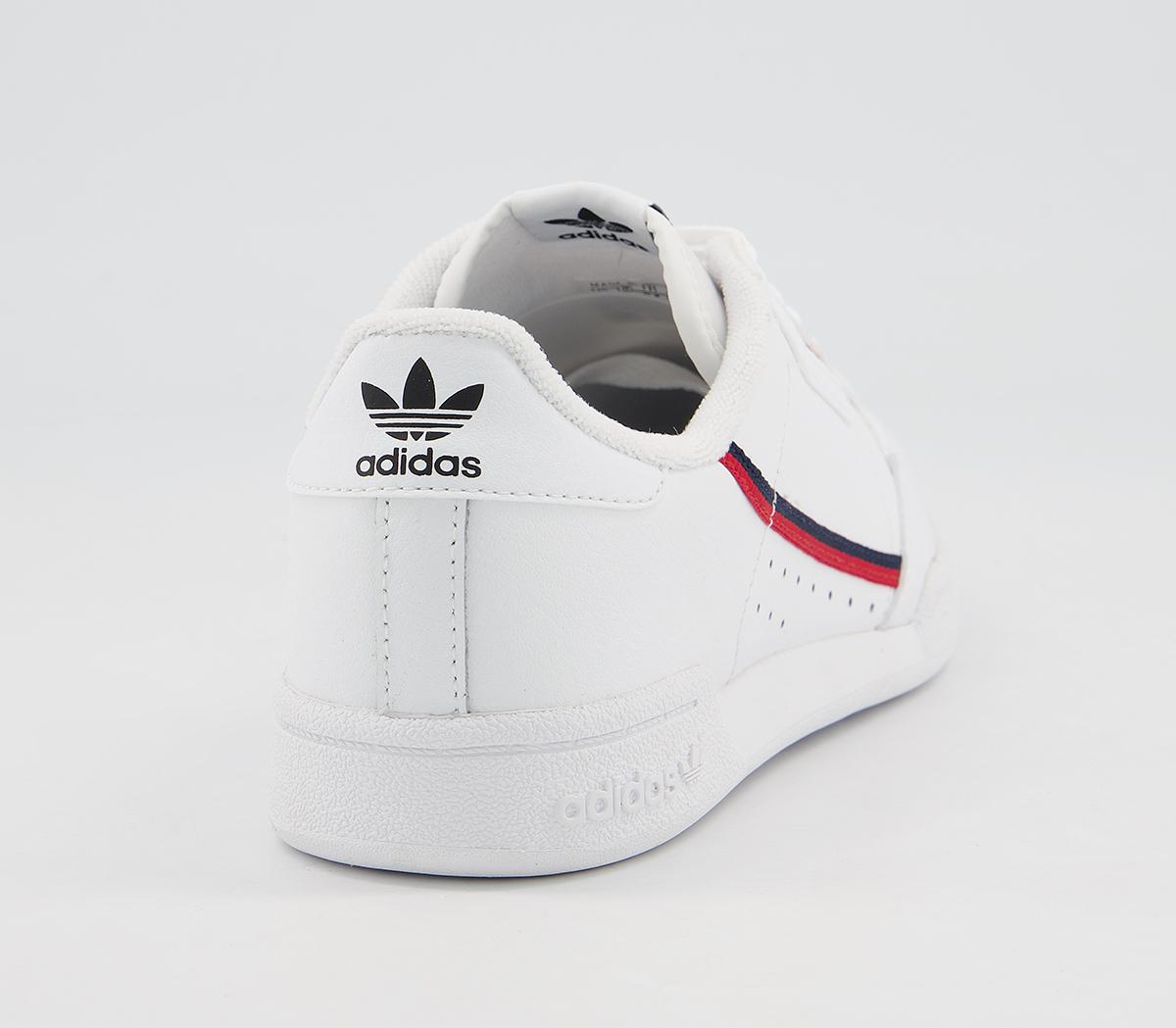 adidas80s Continental YouthWhite Scarlet Collegiate Navy