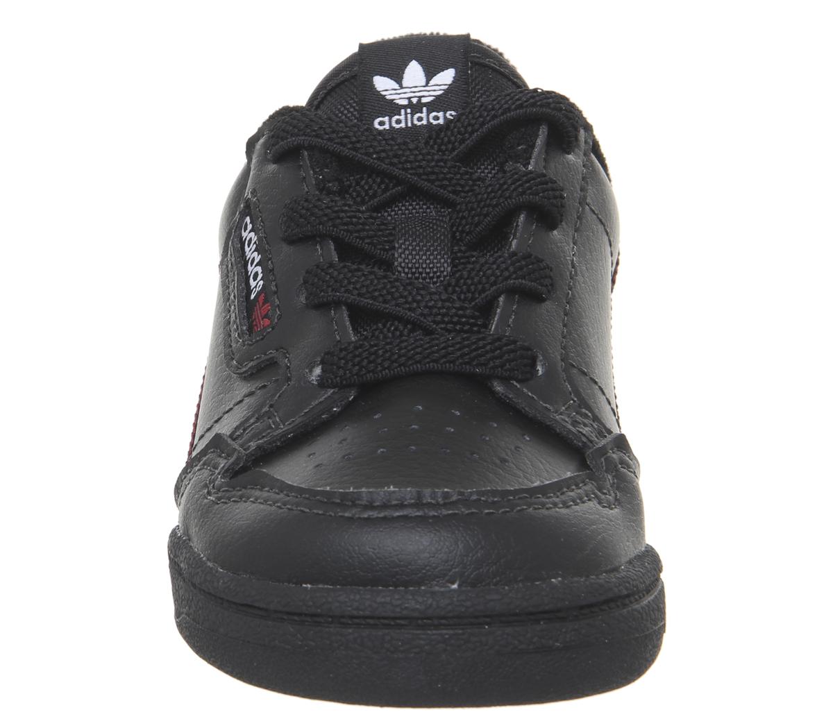 adidas 80s Continental Infant Trainers adidas 80s Continental Infant Trainers Core Black Scarlet Collegiate Navy