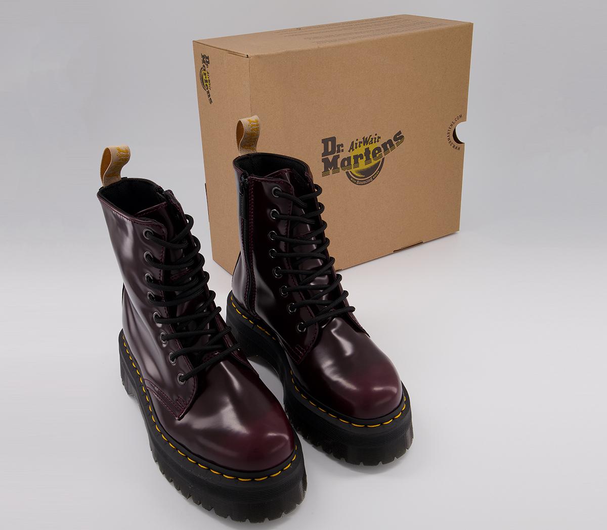 Dr. Martens V Jadon 8 Eye Boots Dr. Martens V Jadon 8 Eye Boots Cherry Red