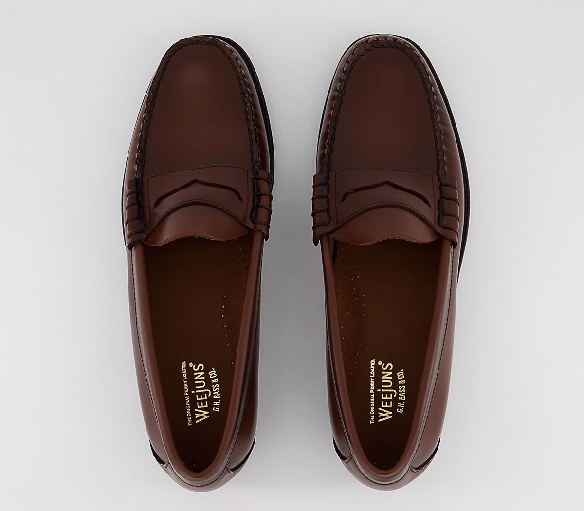 G.H Bass & Co Easy Weejun Penny Loafers Mid Brown - Men’s Smart Shoes