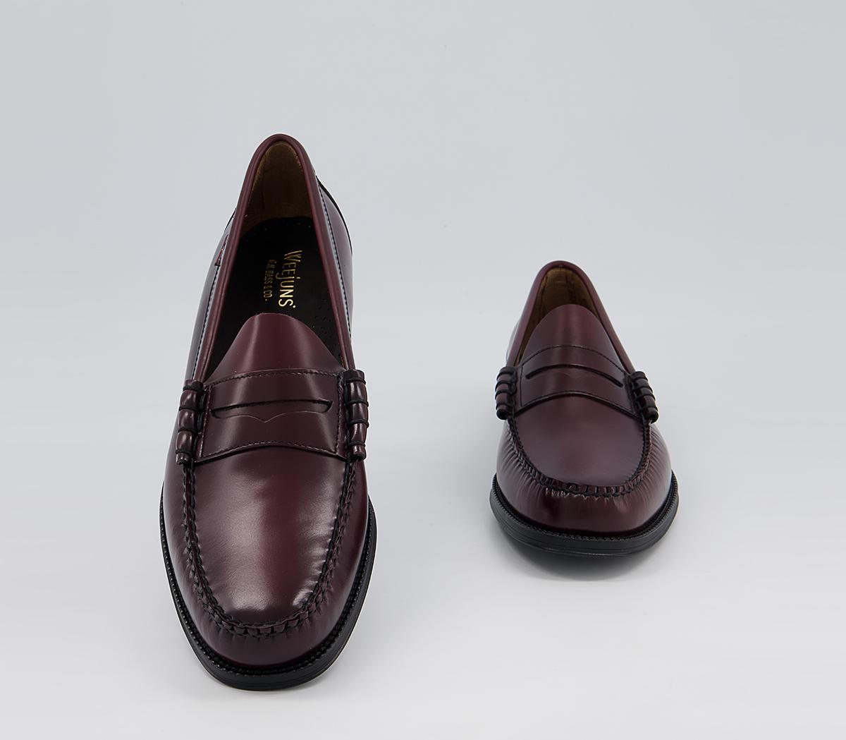 G.H Bass & Co Easy Weejun Penny Loafers Wine - Men’s Smart Shoes