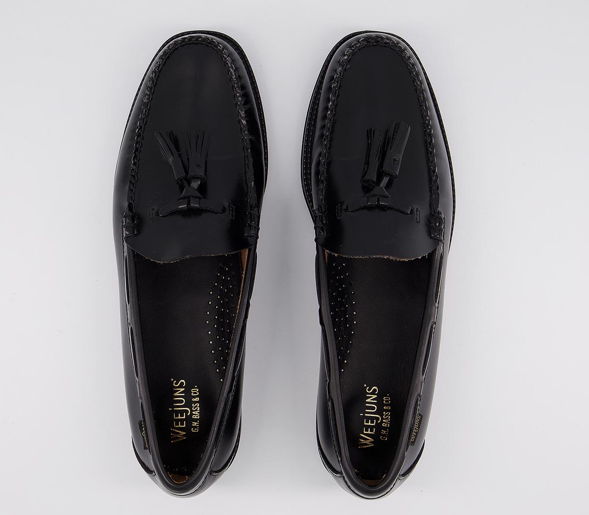 G.H Bass & Co Easy Weejuns Tassel Loafers Black - Men’s Smart Shoes