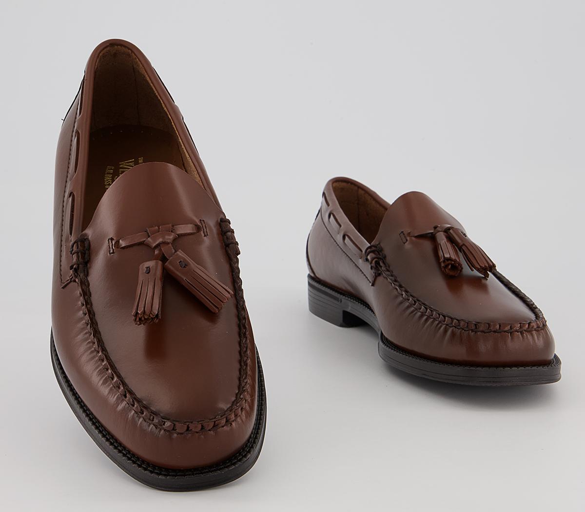 G.H Bass & Co Weejun Ii Larkin Moc Tassel Loafers G.H Bass & Co Weejun Ii Larkin Moc Tassel Loafers Mid Brown Lthr