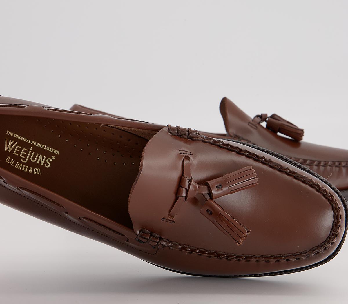 G.H Bass & Co Weejun Ii Larkin Moc Tassel Loafers G.H Bass & Co Weejun Ii Larkin Moc Tassel Loafers Mid Brown Lthr