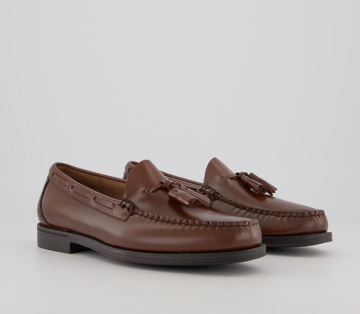 G.H Bass & Co Weejun Ii Larkin Moc Tassel Loafers G.H Bass & Co Weejun Ii Larkin Moc Tassel Loafers Mid Brown Lthr