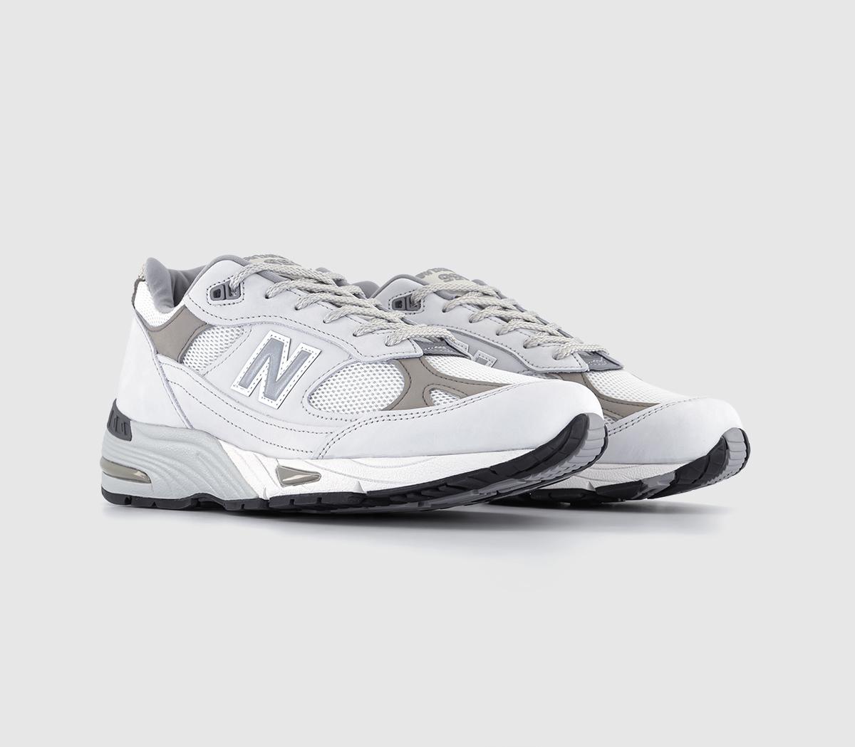 New Balance991 'Made in UK' Trainers White Grey