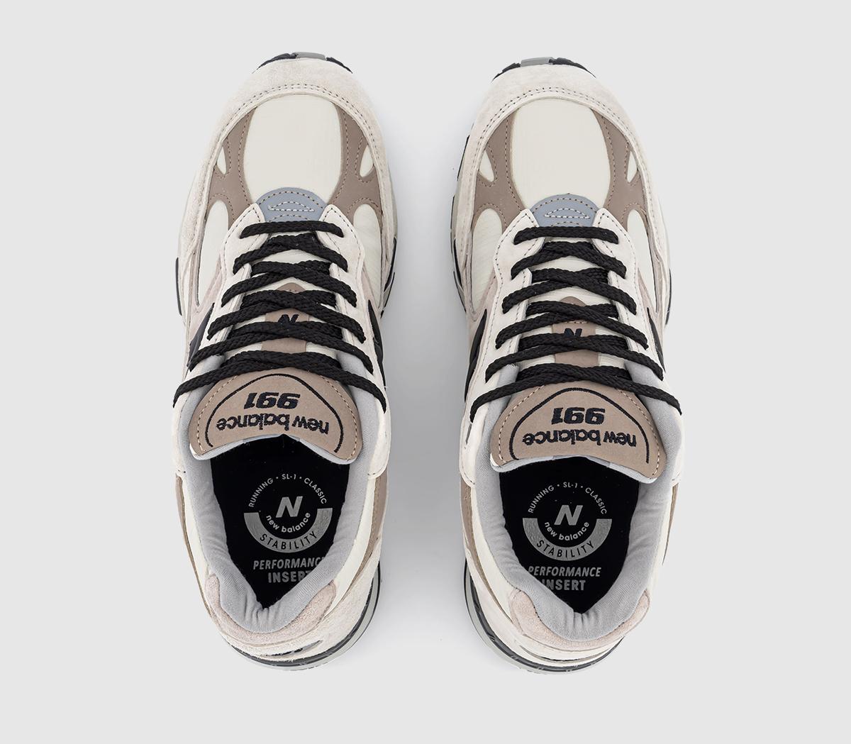 New Balance991 Trainers M White Beige Off White