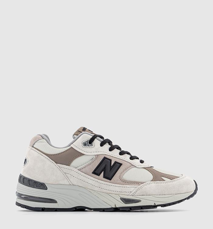 New Balance 991 Trainers M White Beige Off White