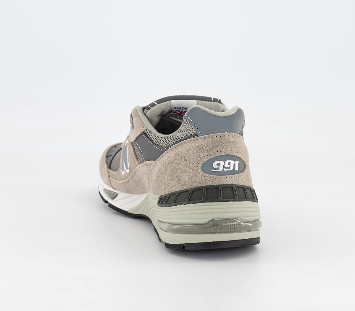 New Balance 991 Made in UK Trainers Miuk Grey - Men's Premium Sneakers