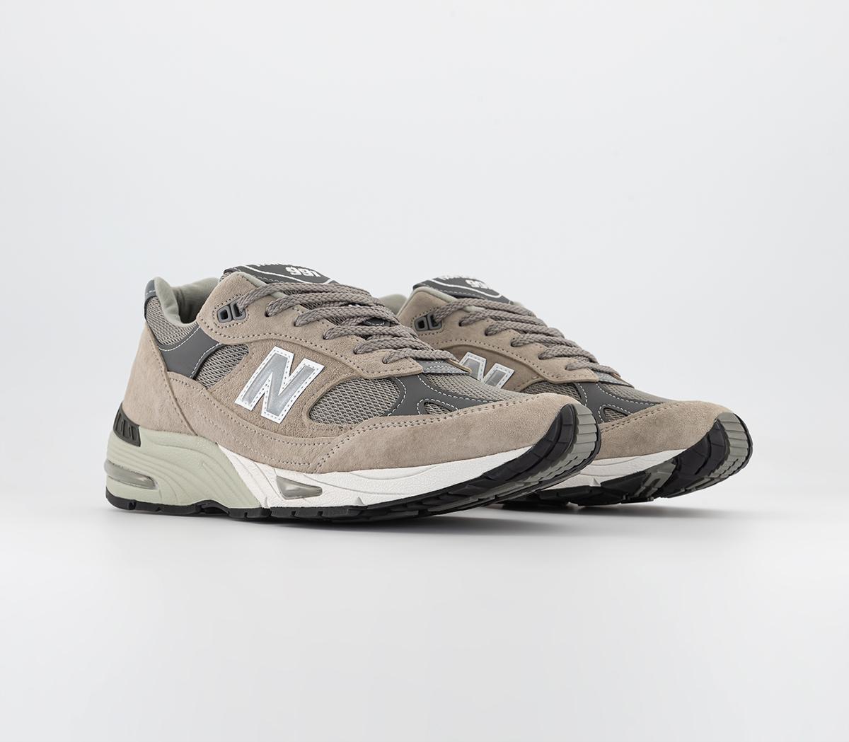 New Balance 991 Made in UK Trainers Miuk Grey - Men's Premium Sneakers