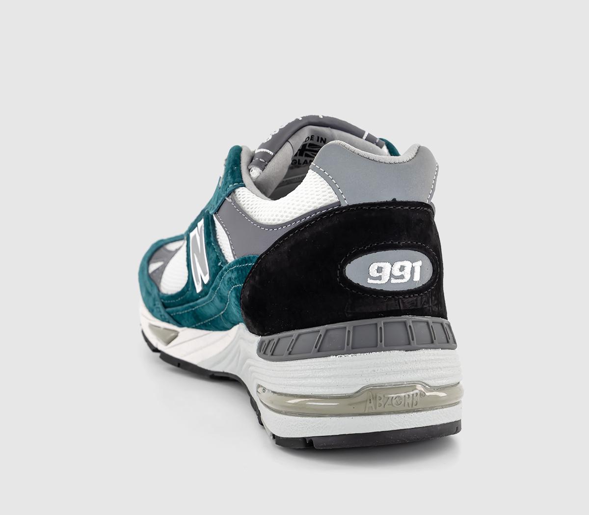 New Balance991 TrainersGrey Green White