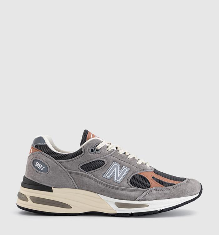 New Balance 991 Trainers Elephant Skin Cork Dark Gull Grey