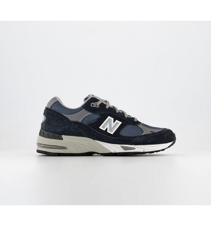 New Balance Womens 991 Trainers Navy F In Blue, 3