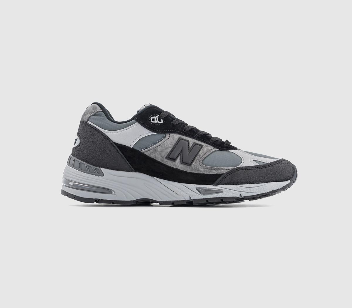 New Balance Mens 991 ’made In Uk’ Trainers Navy Grey Black In Blue, 7